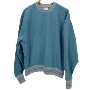 Champion Sweatshirt Mens Large Reverse Weave Blue Gray Fleece Lined Pullover